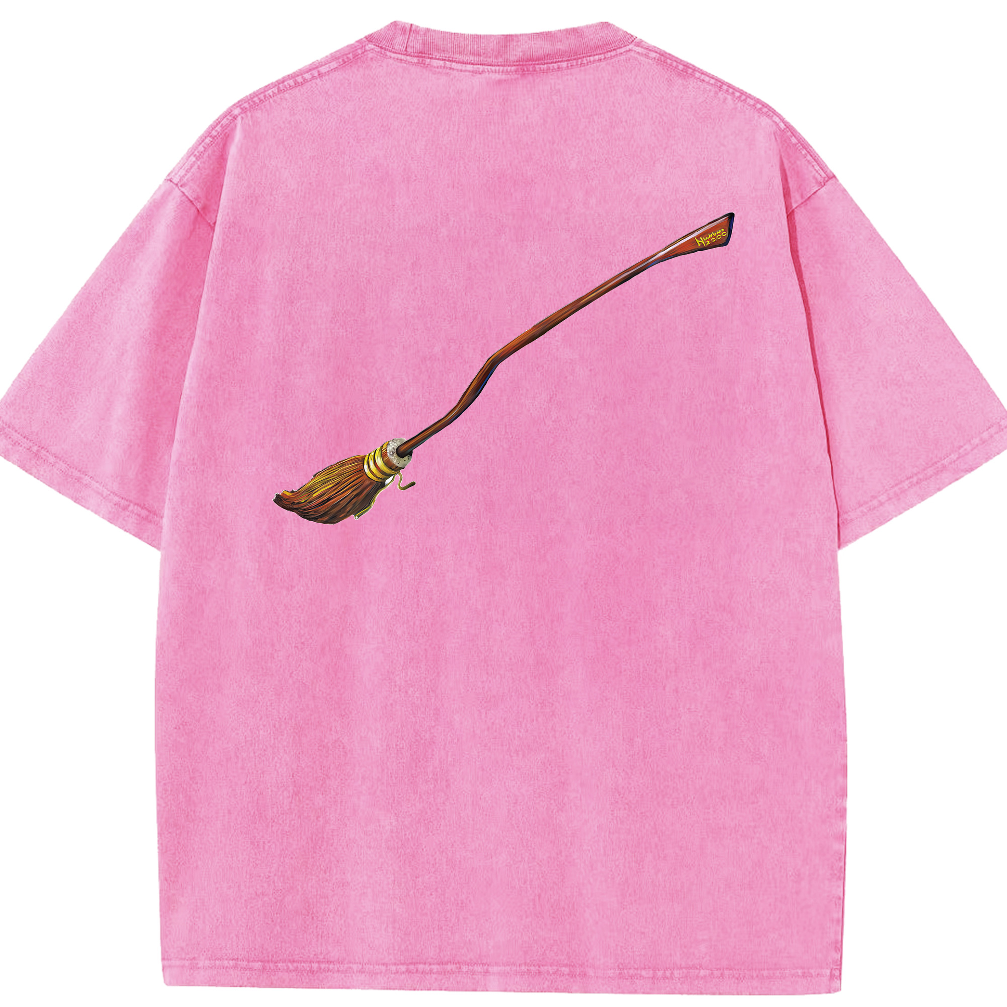 （画像用） Harry Potter ハリー・ポッターシリーズ 綿100% ヴィンテージ風 半袖Tシャツ（背面プリント）